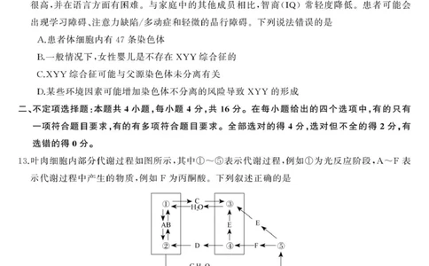 三湘名校教育联盟-2025年上学期高一期中考试-生物学三湘名校教育联盟-2025年上学期高一期中考试-生物学_2025年04月试卷_0425湖南省三湘名校教育联盟2024-2025学年高一下学期期中考试