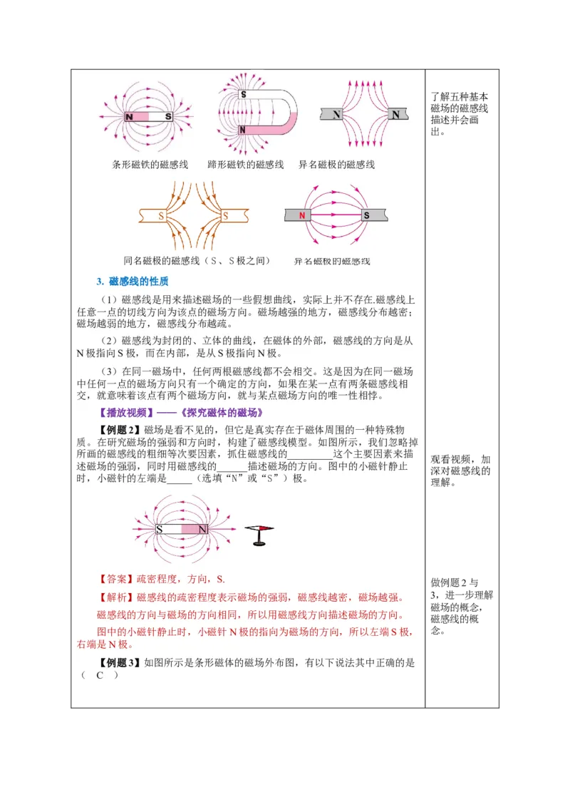 20.1磁现象磁场（教学设计）-（人教版）_初物_八年级上下册+九年级全一册物理_九年级物理全一册_教学设计