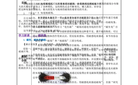 20.1磁现象磁场（教学设计）-（人教版）_初物_八年级上下册+九年级全一册物理_九年级物理全一册_教学设计
