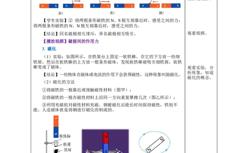 20.1磁现象磁场（教学设计）-（人教版）_初物_八年级上下册+九年级全一册物理_九年级物理全一册_教学设计