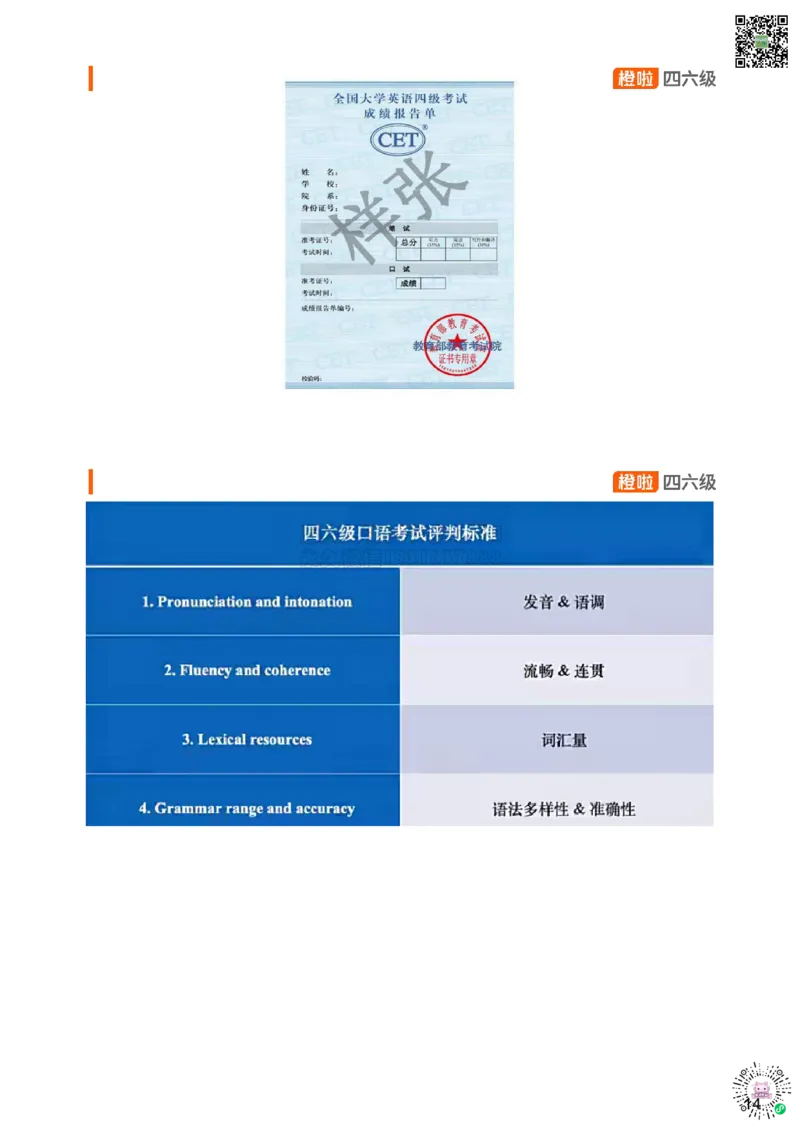 [15.1]--口语带练1_2026年6月其他机构_05.2026四级英语26年06月_09.2026四级英语橙啦老师_00课件