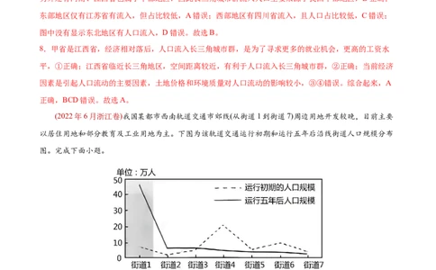 专题08人口-2022年高考地理真题与模拟题分专题训练（教师版含解析）_2024年新高考资料_1.2024一轮复习_赠2022年高考地理真题与模拟题分专题训练