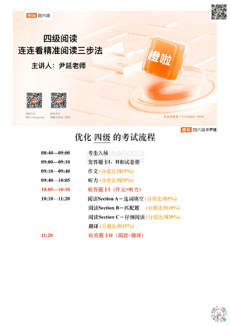 [1.3]--阅读试听课_2026年6月其他机构_05.2026四级英语26年06月_09.2026四级英语橙啦老师_00课件