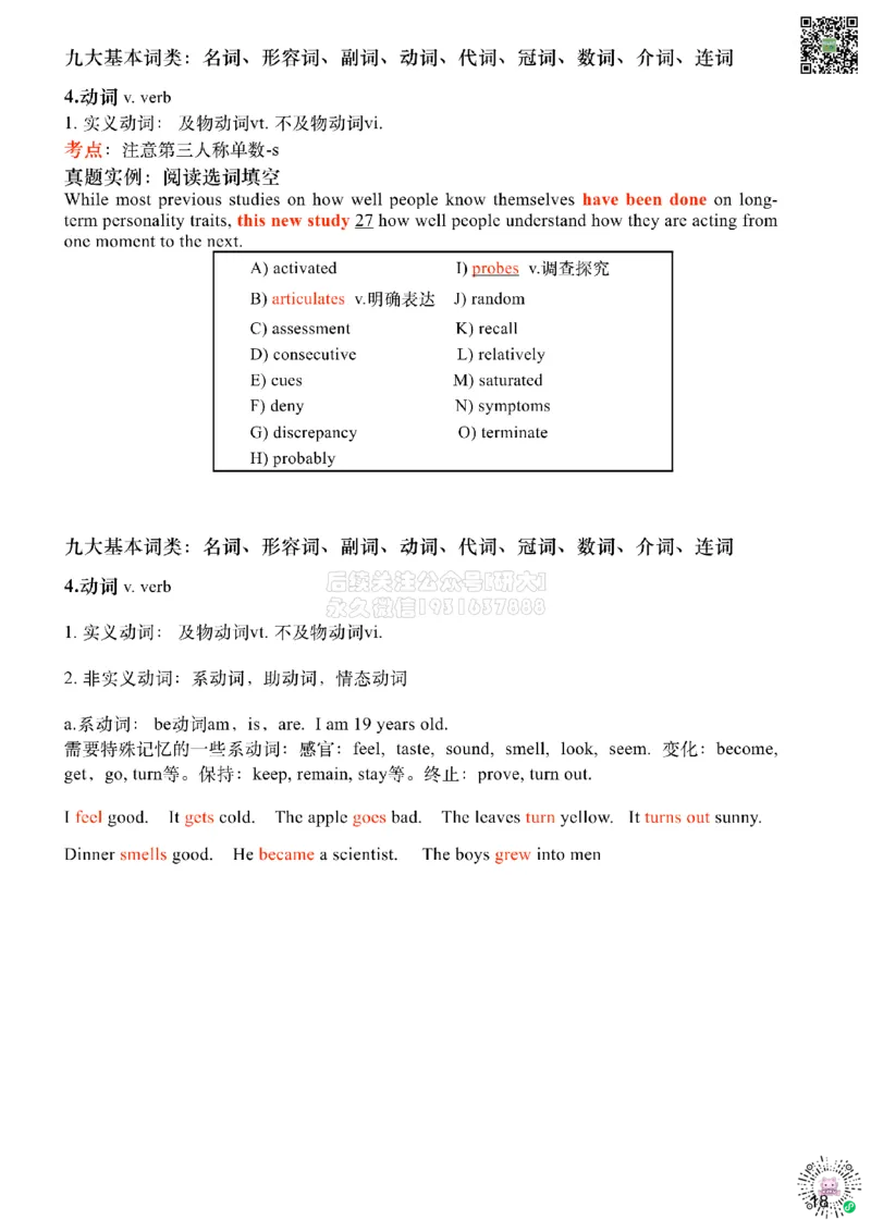 [6.2]--九大基本词类（副词、代词-上）_2026年6月其他机构_05.2026四级英语26年06月_09.2026四级英语橙啦老师_00课件