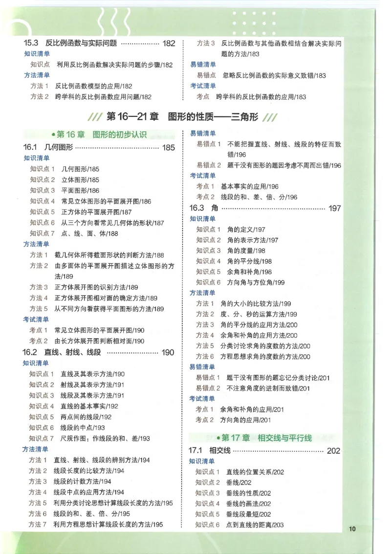 2025版《初中知识清单》-数学_《初中全科目知识点汇总》_2025初中知识清单_数学