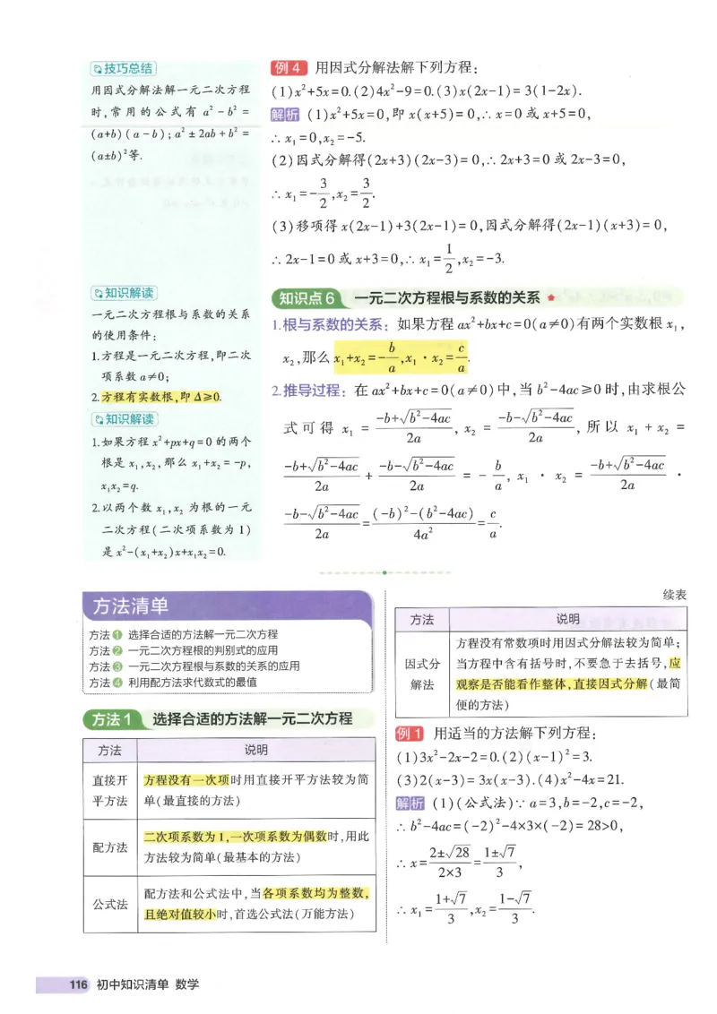 2025版《初中知识清单》-数学_《初中全科目知识点汇总》_2025初中知识清单_数学