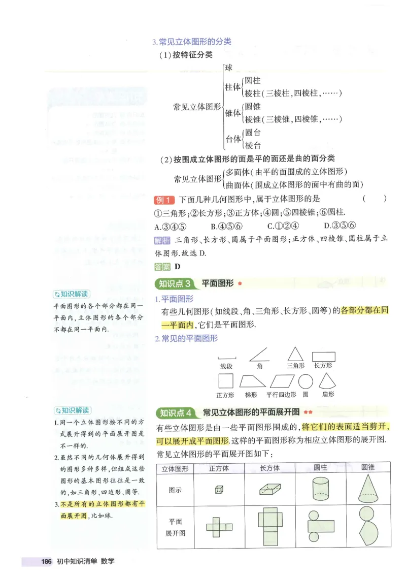 2025版《初中知识清单》-数学_《初中全科目知识点汇总》_2025初中知识清单_数学