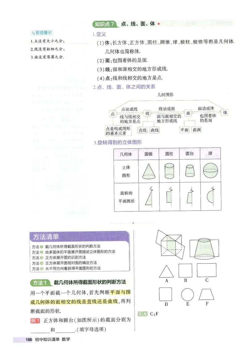 2025版《初中知识清单》-数学_《初中全科目知识点汇总》_2025初中知识清单_数学