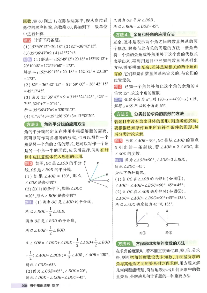 2025版《初中知识清单》-数学_《初中全科目知识点汇总》_2025初中知识清单_数学