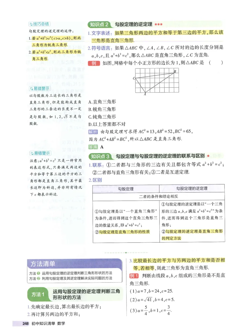 2025版《初中知识清单》-数学_《初中全科目知识点汇总》_2025初中知识清单_数学