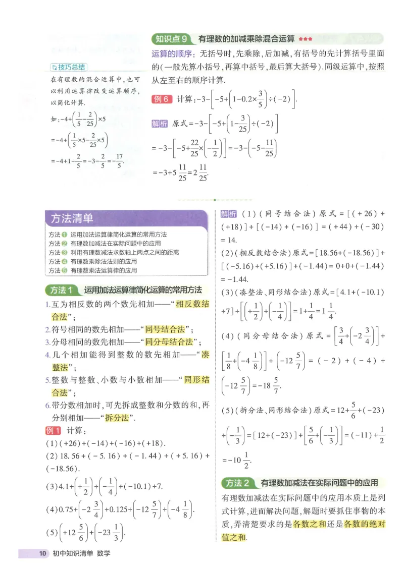 2025版《初中知识清单》-数学_《初中全科目知识点汇总》_2025初中知识清单_数学