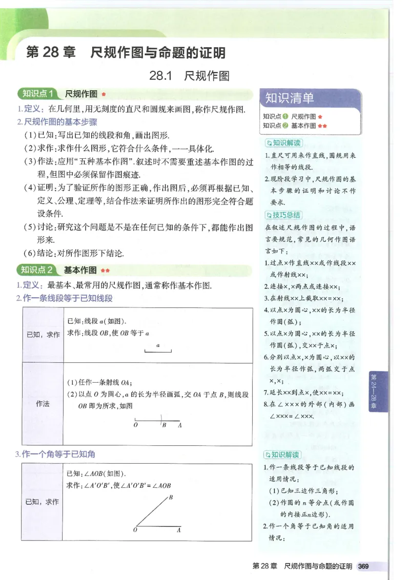2025版《初中知识清单》-数学_《初中全科目知识点汇总》_2025初中知识清单_数学