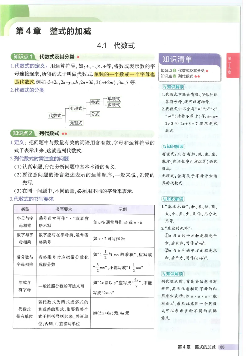 2025版《初中知识清单》-数学_《初中全科目知识点汇总》_2025初中知识清单_数学