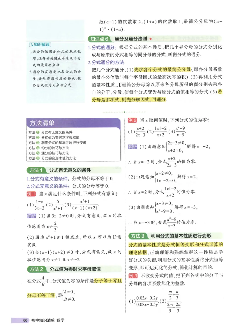 2025版《初中知识清单》-数学_《初中全科目知识点汇总》_2025初中知识清单_数学