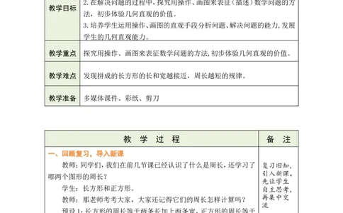 4解决问题_小学数学人教版单独教案（1-6上下册）_《绿卡图书教案》1-6下册（26春）_3年级下册（26春）_3长方形和正方形
