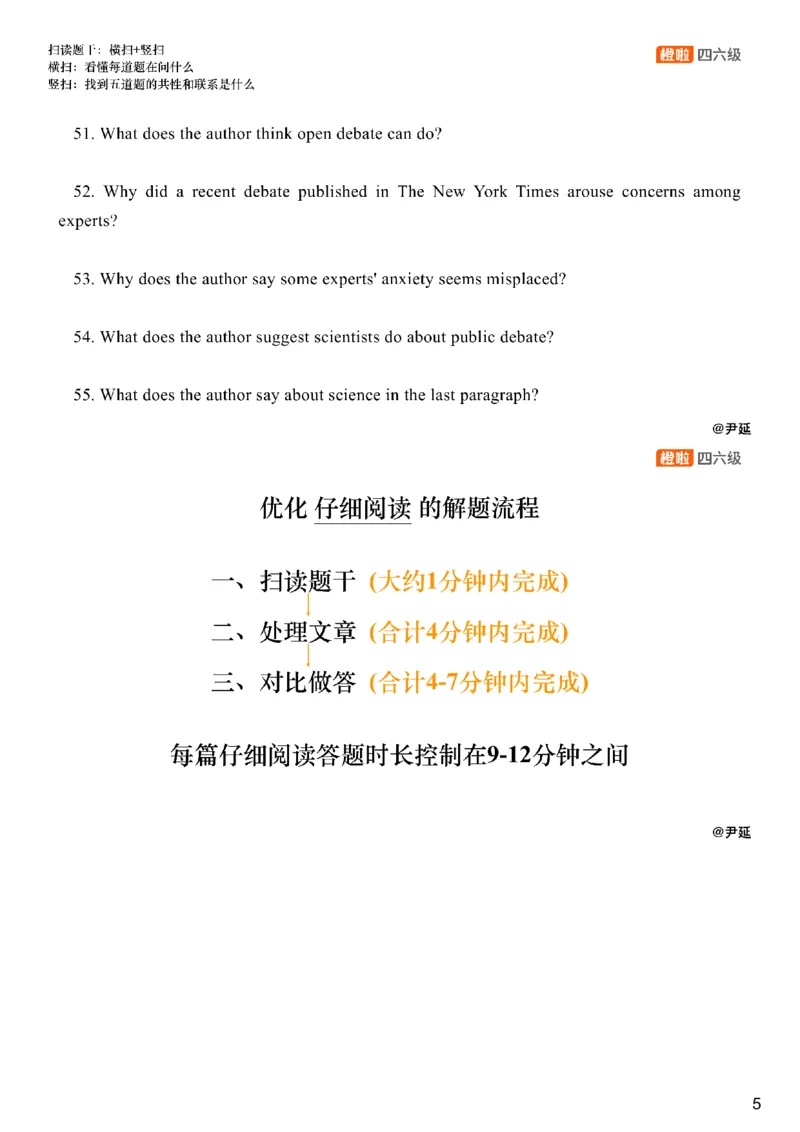 [9.6]--仔细阅读精讲精练6_2026年6月其他机构_05.2026四级英语26年06月_09.2026四级英语橙啦老师_00课件