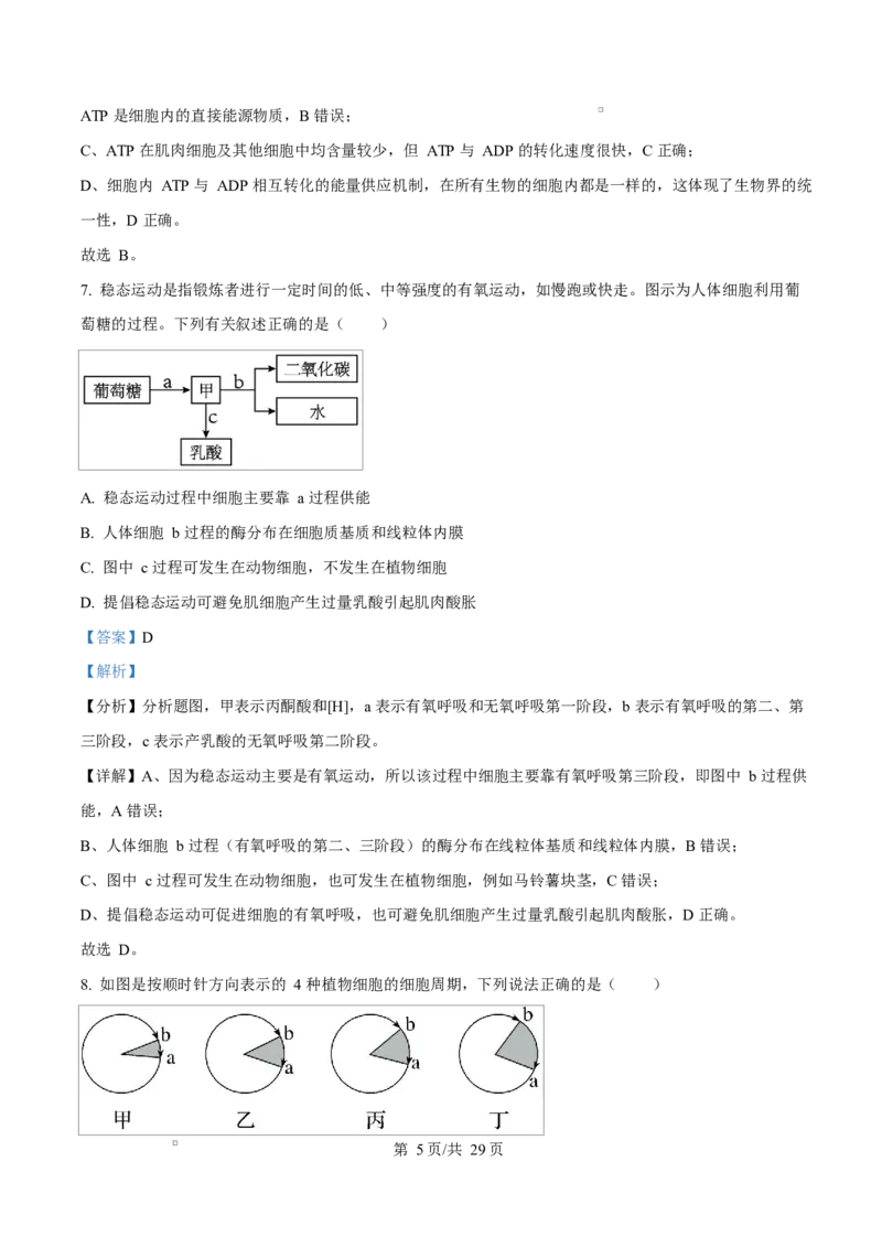 内蒙古自治区巴彦淖尔市临河区巴彦淖尔市第一中学2024-2025学年高一下学期4月期中生物试题Word版含解析_2025年05月试卷