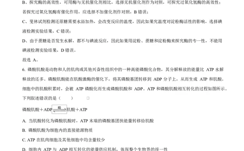 内蒙古自治区巴彦淖尔市临河区巴彦淖尔市第一中学2024-2025学年高一下学期4月期中生物试题Word版含解析_2025年05月试卷