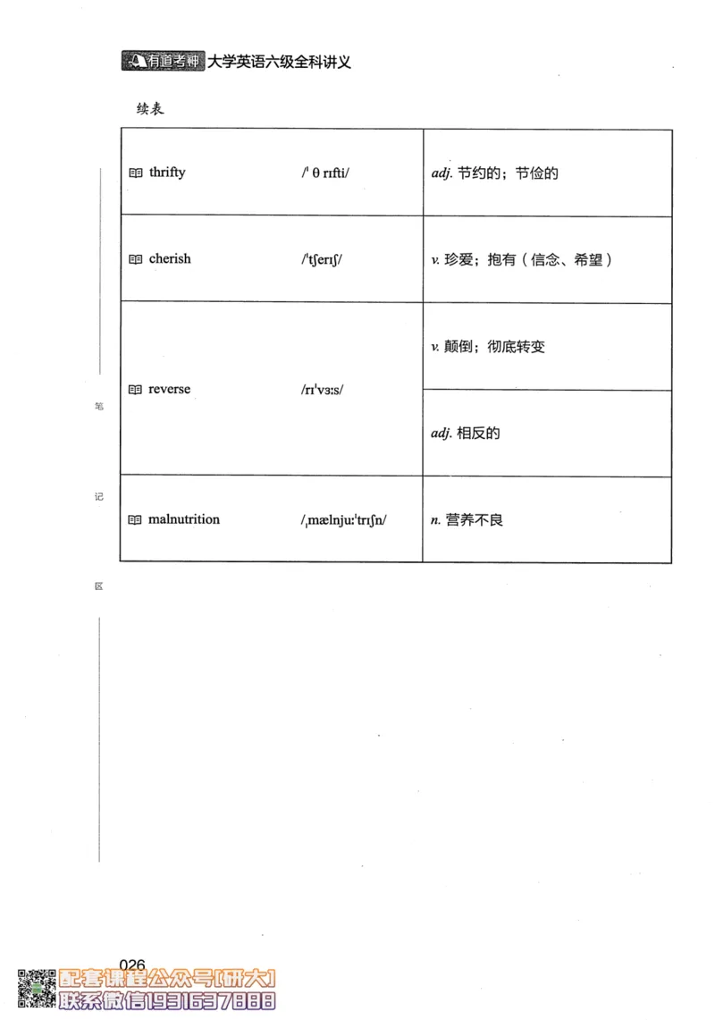 26英语六级--全程班全科讲义--有道_2026年6月其他机构_06.2026六级英语26年06月_05.2026六级英语有道老师_00.书籍扫描