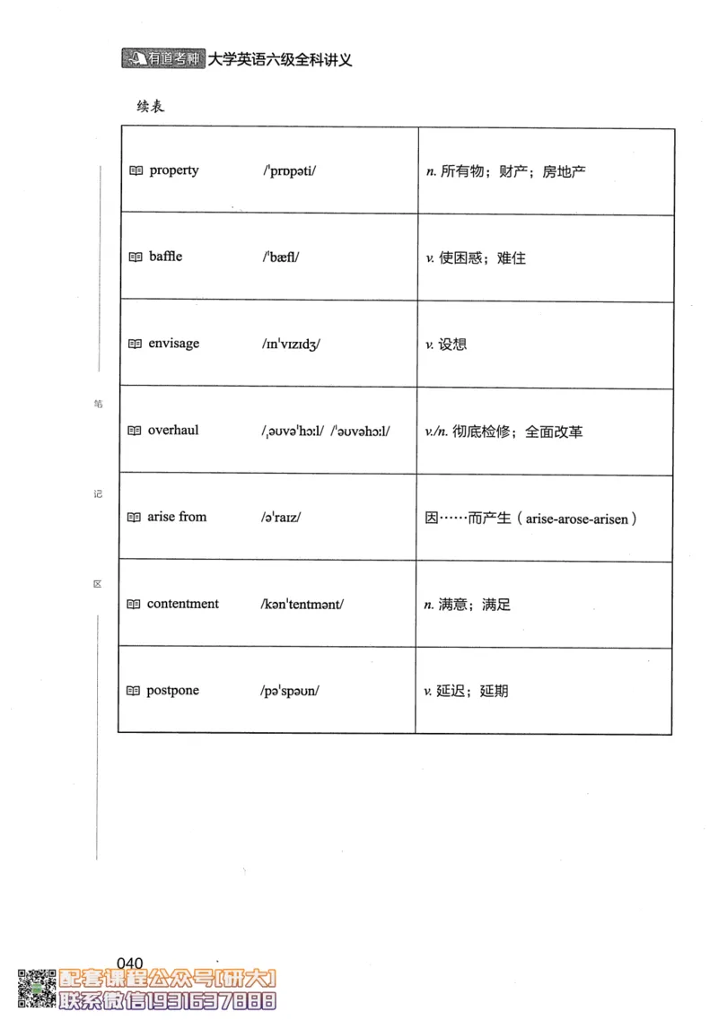 26英语六级--全程班全科讲义--有道_2026年6月其他机构_06.2026六级英语26年06月_05.2026六级英语有道老师_00.书籍扫描