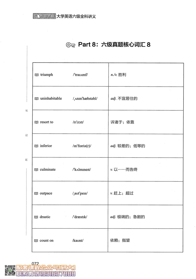 26英语六级--全程班全科讲义--有道_2026年6月其他机构_06.2026六级英语26年06月_05.2026六级英语有道老师_00.书籍扫描