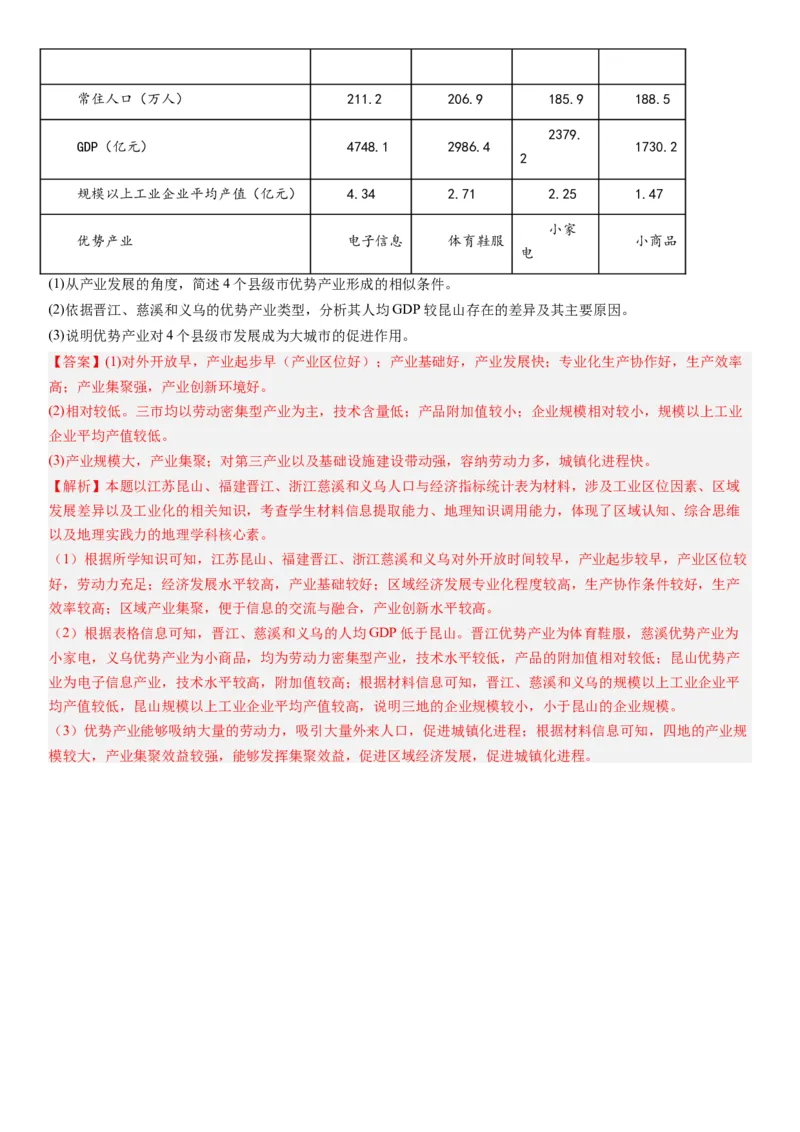 2024届新高考一轮复习专题13区域与区域发展第三十二讲区域与区域发展（解析版）_通用版（老高考）复习资料_2024年复习资料_完备战2024年高考地理一轮复习考点帮（全国通用）