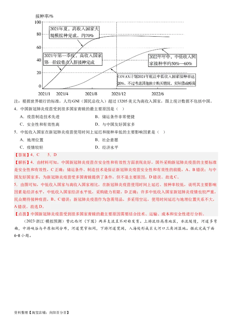 2024届新高考一轮复习专题13区域与区域发展第三十二讲区域与区域发展（解析版）_通用版（老高考）复习资料_2024年复习资料_完备战2024年高考地理一轮复习考点帮（全国通用）
