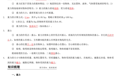 8.2重力力的示意图（解析版）_8下-初中物理苏科版(4)_赠送：旧版资料（和新版好多一样，仍具有很大参考价值）_02讲义_8.2重力力的示意图（解析版）