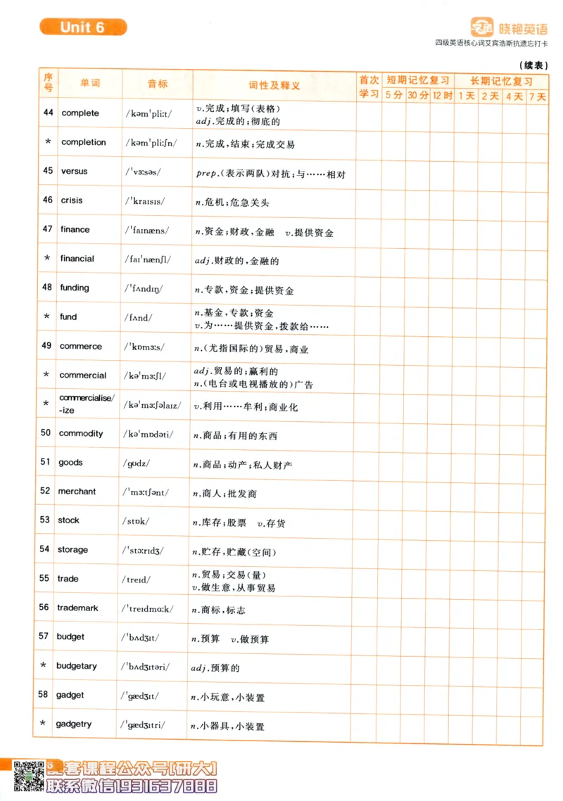 26英语四级-核心词汇-艾宾浩斯抗遗忘打卡--刘晓燕_2026年6月其他机构_05.2026四级英语26年06月_06.2026四级英语刘晓燕班_00.书籍扫描