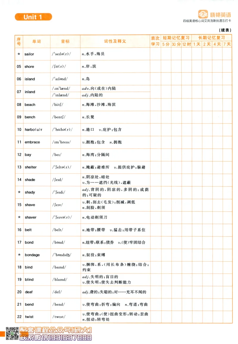 26英语四级-核心词汇-艾宾浩斯抗遗忘打卡--刘晓燕_2026年6月其他机构_05.2026四级英语26年06月_06.2026四级英语刘晓燕班_00.书籍扫描