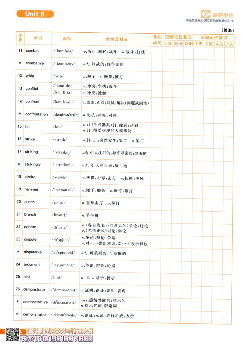 26英语四级-核心词汇-艾宾浩斯抗遗忘打卡--刘晓燕_2026年6月其他机构_05.2026四级英语26年06月_06.2026四级英语刘晓燕班_00.书籍扫描