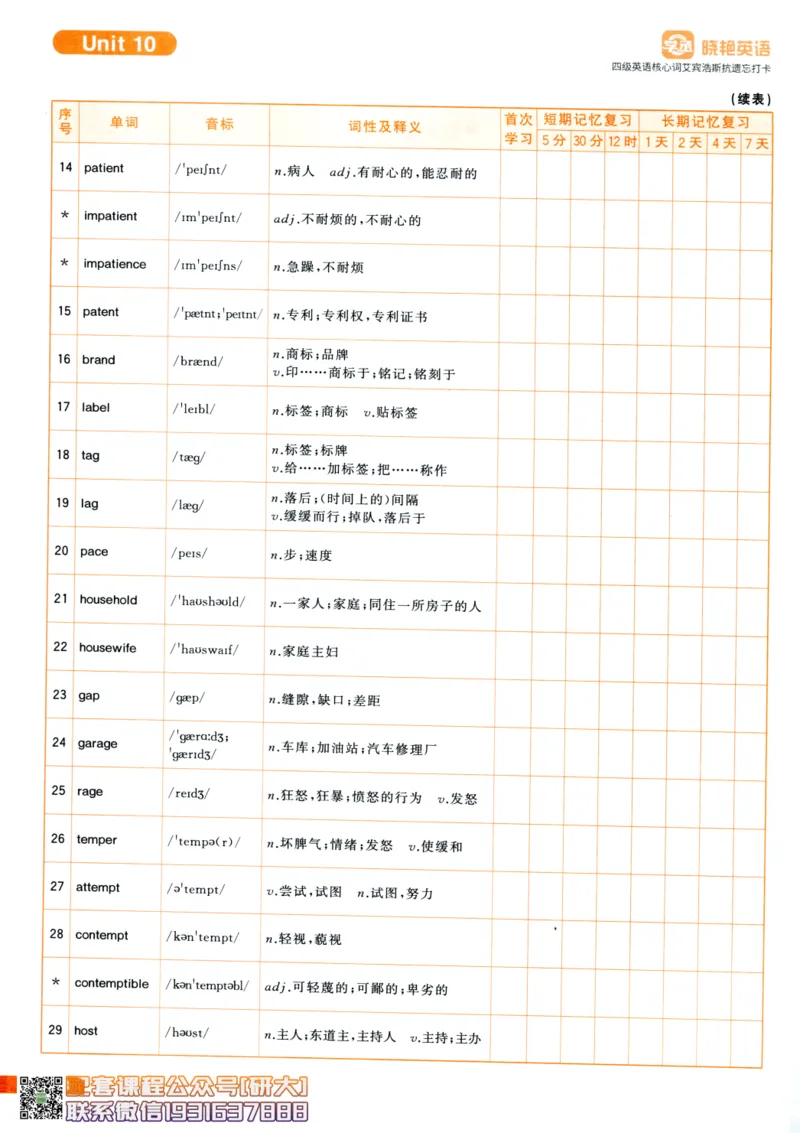 26英语四级-核心词汇-艾宾浩斯抗遗忘打卡--刘晓燕_2026年6月其他机构_05.2026四级英语26年06月_06.2026四级英语刘晓燕班_00.书籍扫描