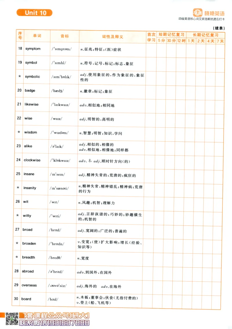 26英语四级-核心词汇-艾宾浩斯抗遗忘打卡--刘晓燕_2026年6月其他机构_05.2026四级英语26年06月_06.2026四级英语刘晓燕班_00.书籍扫描