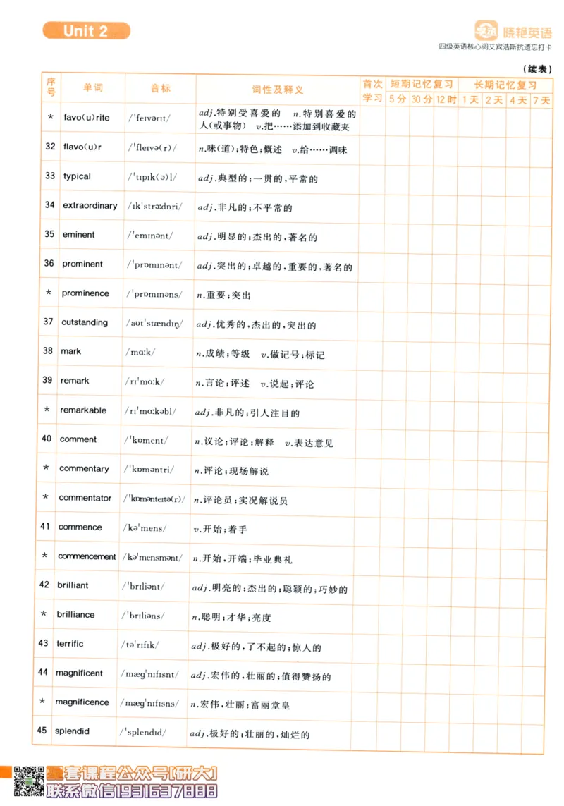 26英语四级-核心词汇-艾宾浩斯抗遗忘打卡--刘晓燕_2026年6月其他机构_05.2026四级英语26年06月_06.2026四级英语刘晓燕班_00.书籍扫描