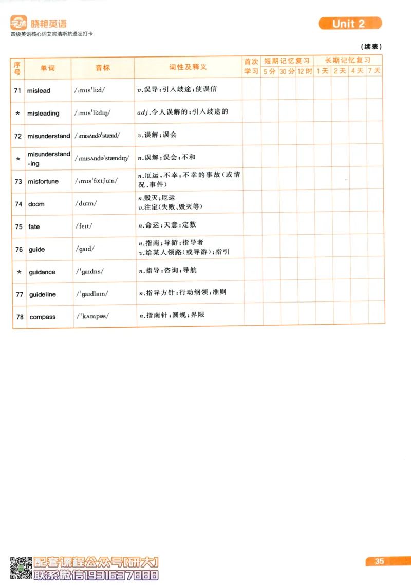 26英语四级-核心词汇-艾宾浩斯抗遗忘打卡--刘晓燕_2026年6月其他机构_05.2026四级英语26年06月_06.2026四级英语刘晓燕班_00.书籍扫描