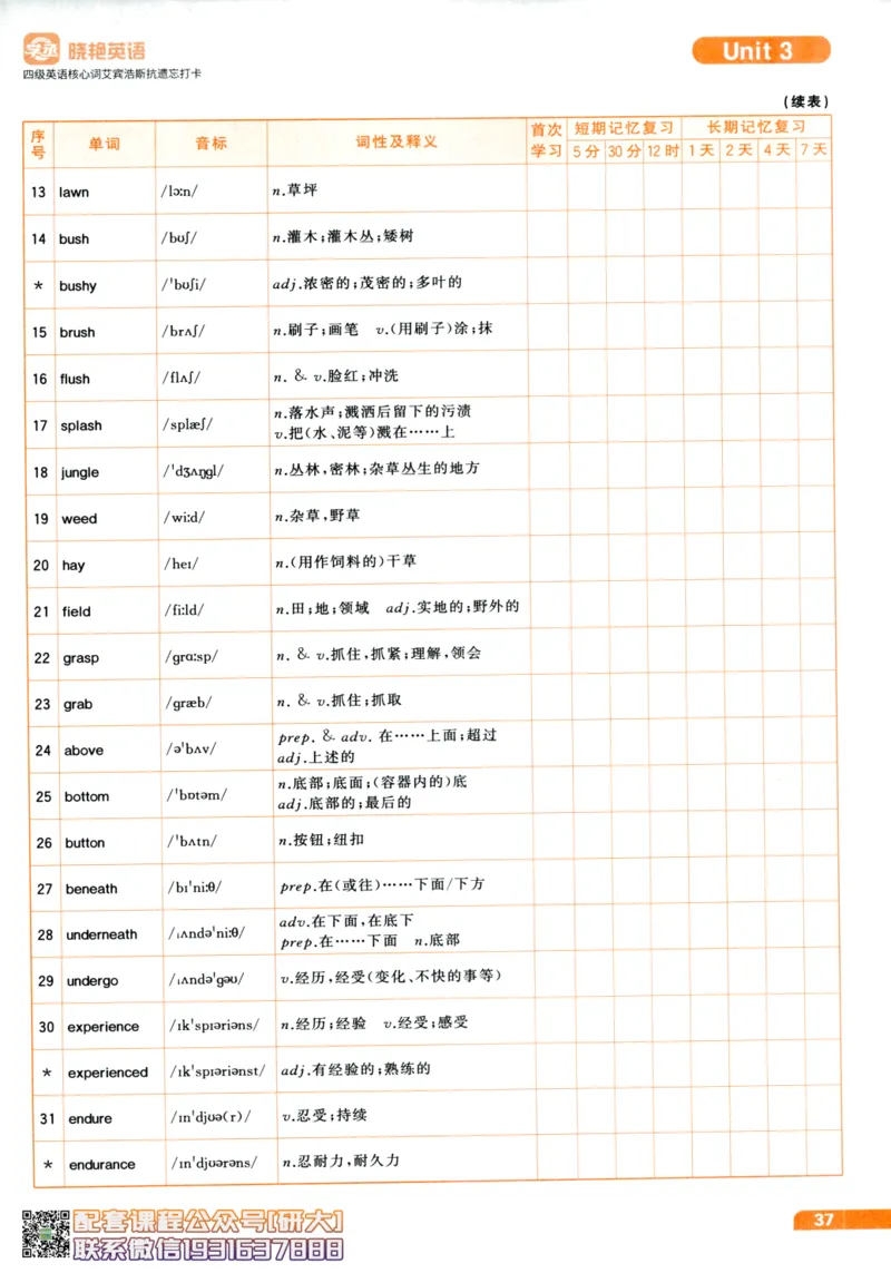 26英语四级-核心词汇-艾宾浩斯抗遗忘打卡--刘晓燕_2026年6月其他机构_05.2026四级英语26年06月_06.2026四级英语刘晓燕班_00.书籍扫描