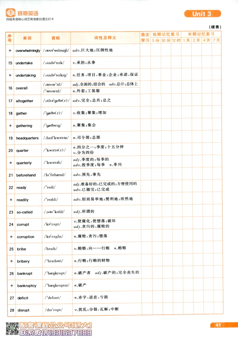 26英语四级-核心词汇-艾宾浩斯抗遗忘打卡--刘晓燕_2026年6月其他机构_05.2026四级英语26年06月_06.2026四级英语刘晓燕班_00.书籍扫描