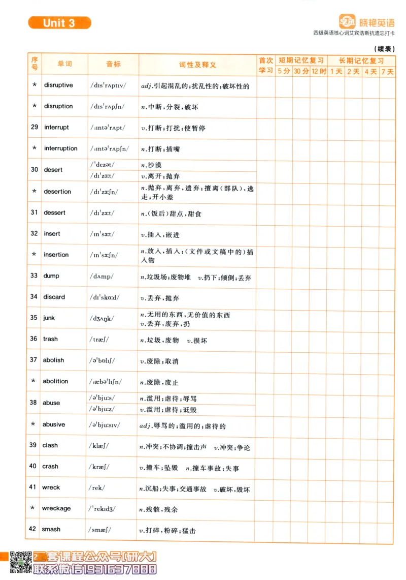 26英语四级-核心词汇-艾宾浩斯抗遗忘打卡--刘晓燕_2026年6月其他机构_05.2026四级英语26年06月_06.2026四级英语刘晓燕班_00.书籍扫描
