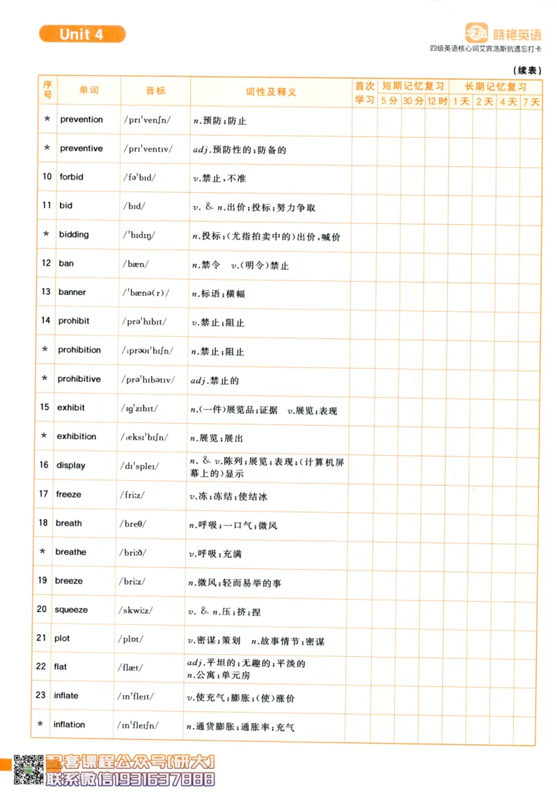 26英语四级-核心词汇-艾宾浩斯抗遗忘打卡--刘晓燕_2026年6月其他机构_05.2026四级英语26年06月_06.2026四级英语刘晓燕班_00.书籍扫描