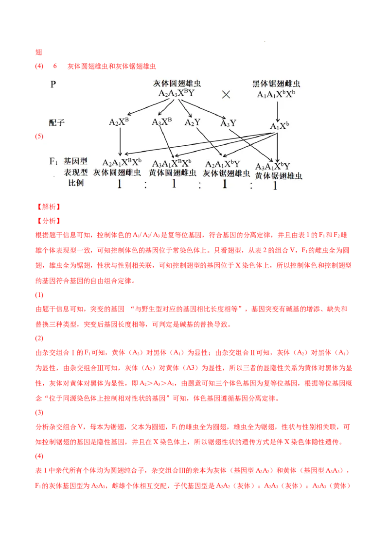 专题07伴性遗传和人类遗传病-三年（2020-2022）高考真题生物分项汇编（全国通用）（解析版）_高考真题分类汇编(2012-2022)生物_高考真题分项汇编(2020-2022)生物