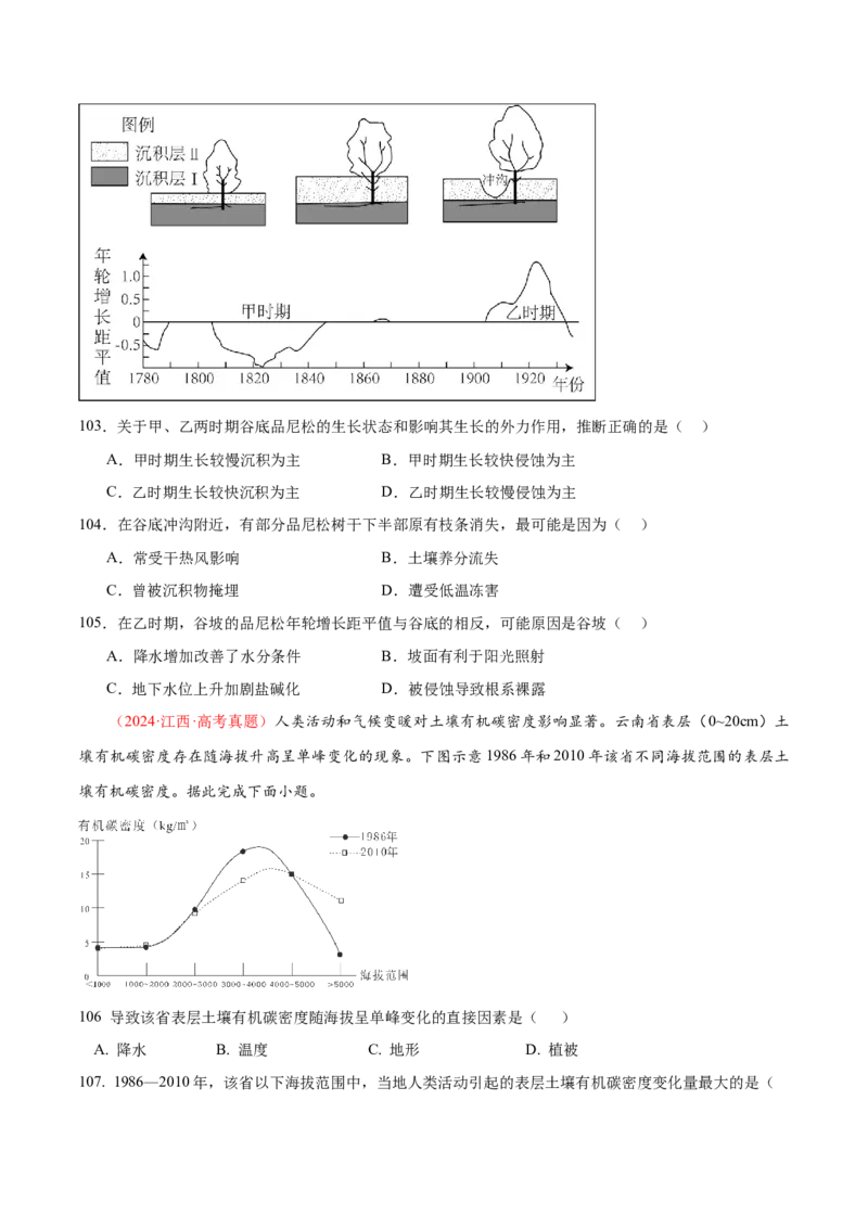 专题01选择题攻略（练习）（原卷版）_2025年新高考资料_二轮复习_01高考语文等多个文件_上好课2025年高考地理二轮复习讲练测（新高考通用）_第二部分题型突破