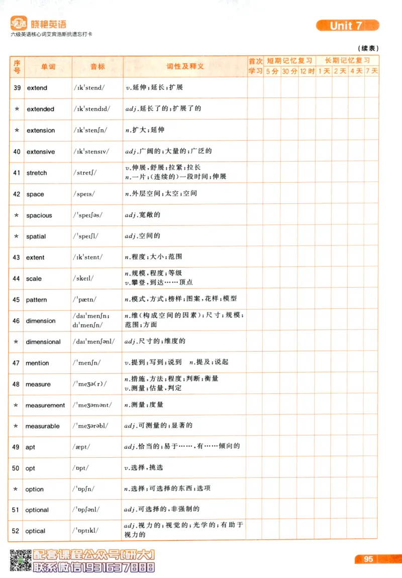 26英语六级-核心词-艾宾浩斯抗遗忘打卡--刘晓燕_2026年6月其他机构_06.2026六级英语26年06月_06.2026六级英语刘晓燕班_00.书籍讲义