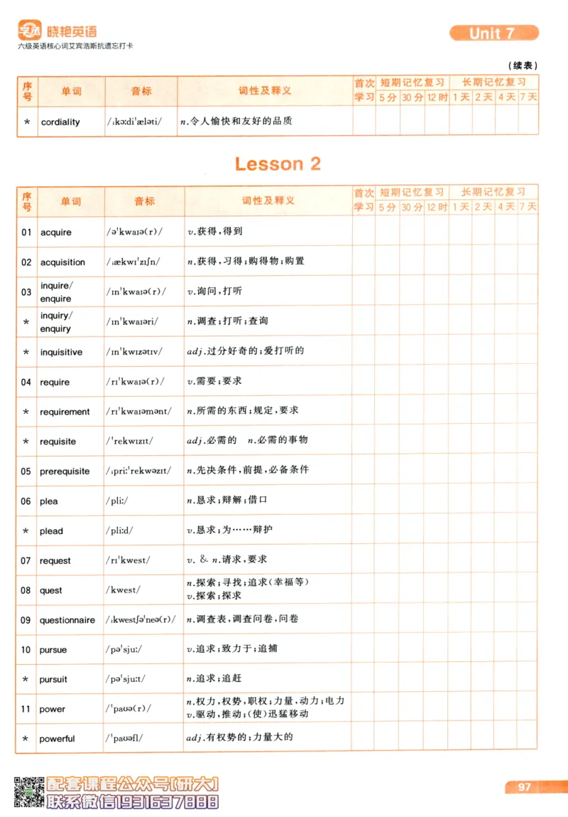 26英语六级-核心词-艾宾浩斯抗遗忘打卡--刘晓燕_2026年6月其他机构_06.2026六级英语26年06月_06.2026六级英语刘晓燕班_00.书籍讲义