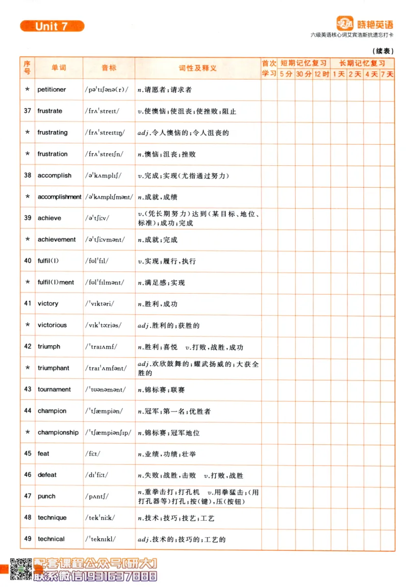 26英语六级-核心词-艾宾浩斯抗遗忘打卡--刘晓燕_2026年6月其他机构_06.2026六级英语26年06月_06.2026六级英语刘晓燕班_00.书籍讲义