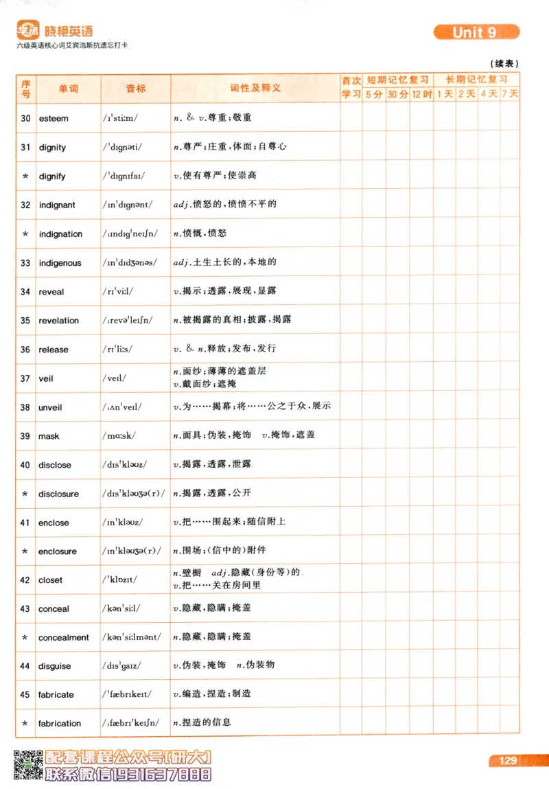 26英语六级-核心词-艾宾浩斯抗遗忘打卡--刘晓燕_2026年6月其他机构_06.2026六级英语26年06月_06.2026六级英语刘晓燕班_00.书籍讲义