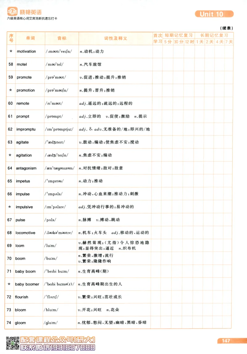 26英语六级-核心词-艾宾浩斯抗遗忘打卡--刘晓燕_2026年6月其他机构_06.2026六级英语26年06月_06.2026六级英语刘晓燕班_00.书籍讲义