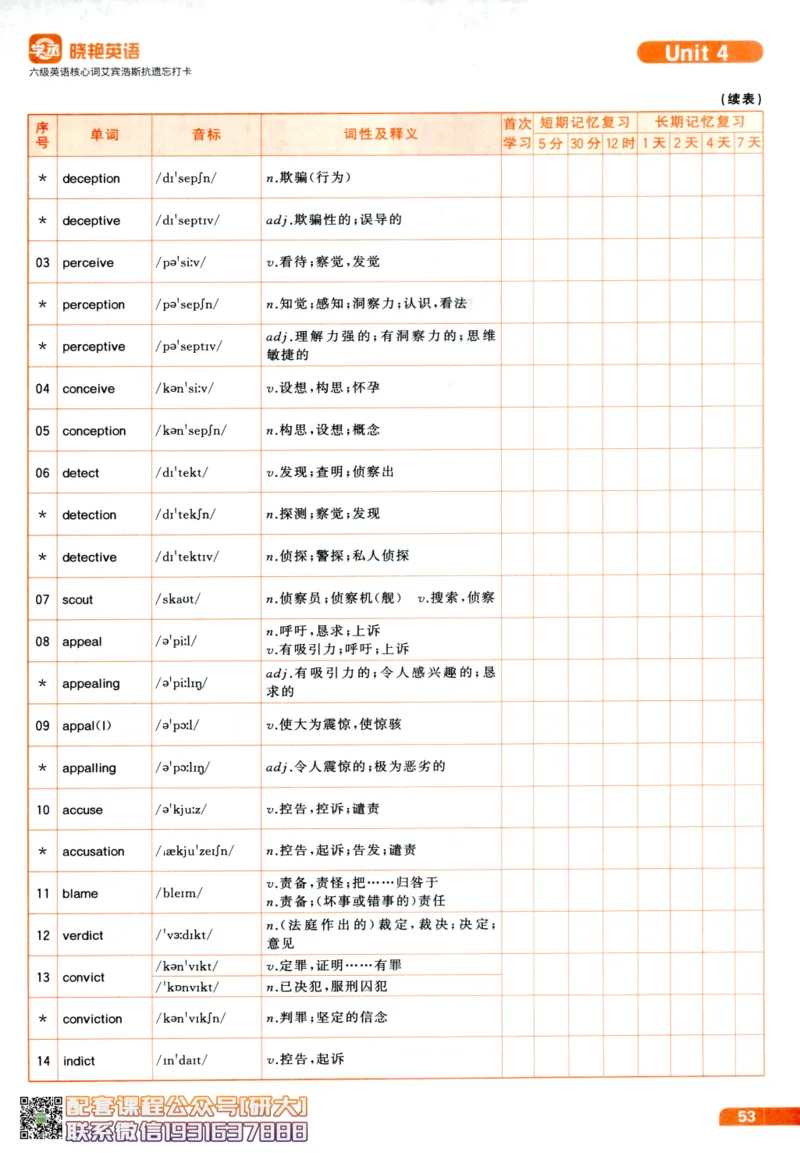 26英语六级-核心词-艾宾浩斯抗遗忘打卡--刘晓燕_2026年6月其他机构_06.2026六级英语26年06月_06.2026六级英语刘晓燕班_00.书籍讲义