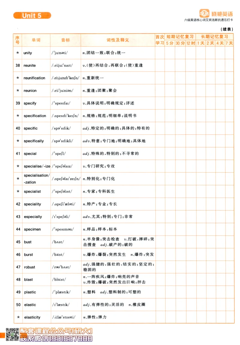 26英语六级-核心词-艾宾浩斯抗遗忘打卡--刘晓燕_2026年6月其他机构_06.2026六级英语26年06月_06.2026六级英语刘晓燕班_00.书籍讲义