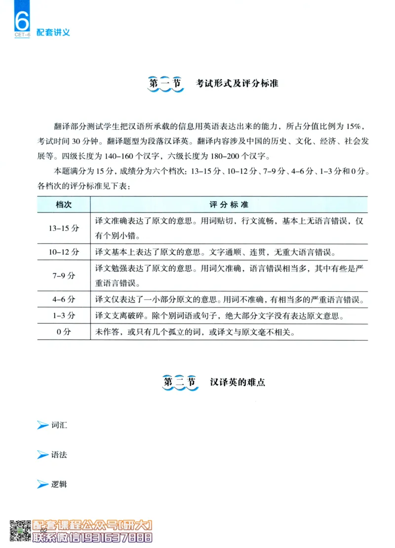 26英语6级--翻译讲义--一笑而过_2026年6月其他机构_06.2026六级英语26年06月_07.2026六级英语周思成班_00.书籍扫描