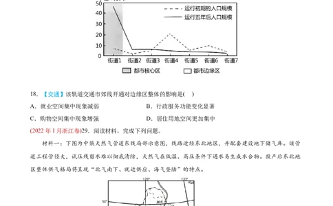 专题12交通-2022年高考地理真题与模拟题分专题训练（学生版）_2024年新高考资料_1.2024一轮复习_赠2022年高考地理真题与模拟题分专题训练